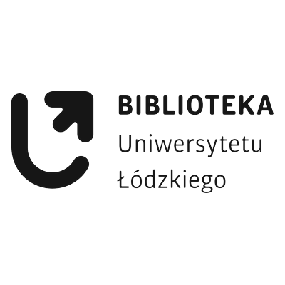 Logo Biblioteki Uniwersytetu Łódzkiego — niebieski znak z otwartą księgą