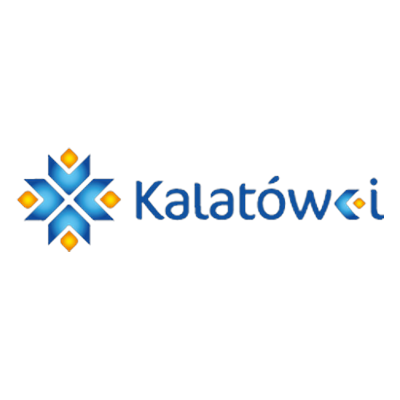 Logo PTTK Hotelu Górskiego Kalatówki — niebiesko-pomarańczowy znak z nazwą obiektu