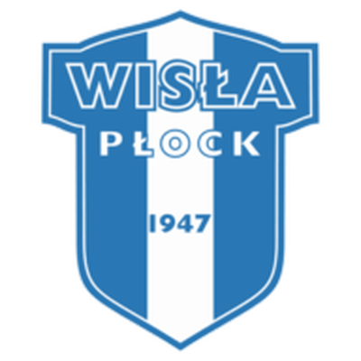Logo Wisły Płock na tle stadionu im. Kazimierza Górskiego